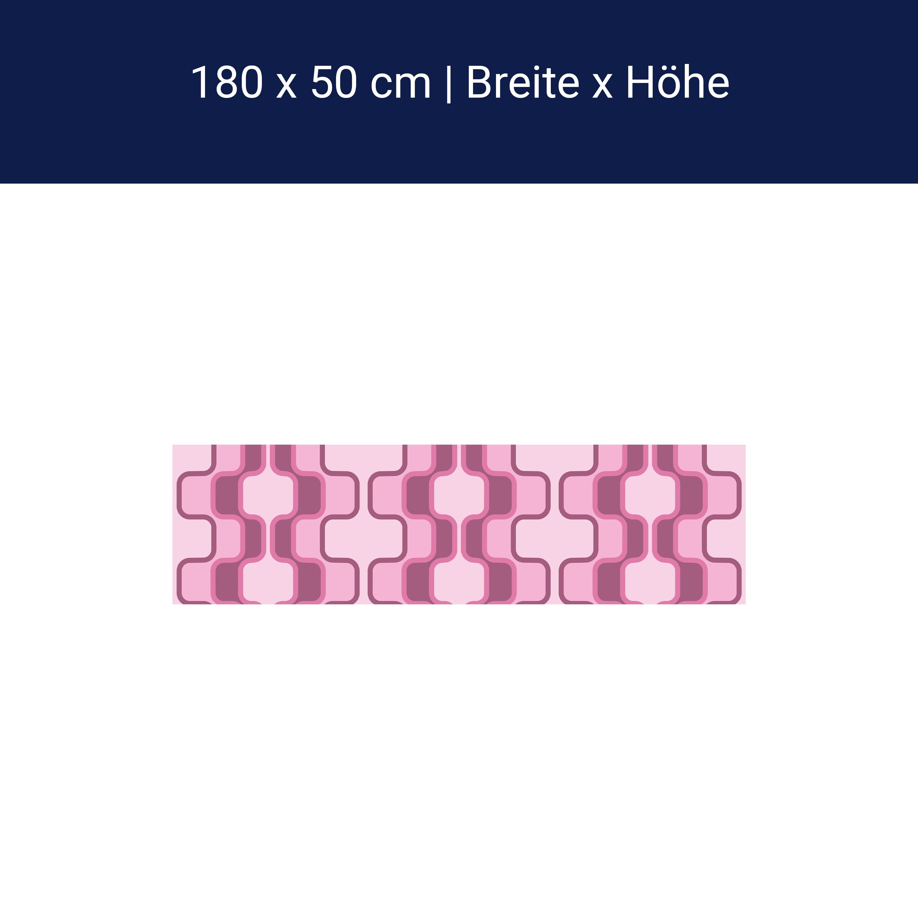 Küchenrückwand Retromuster Pink Muster M0112