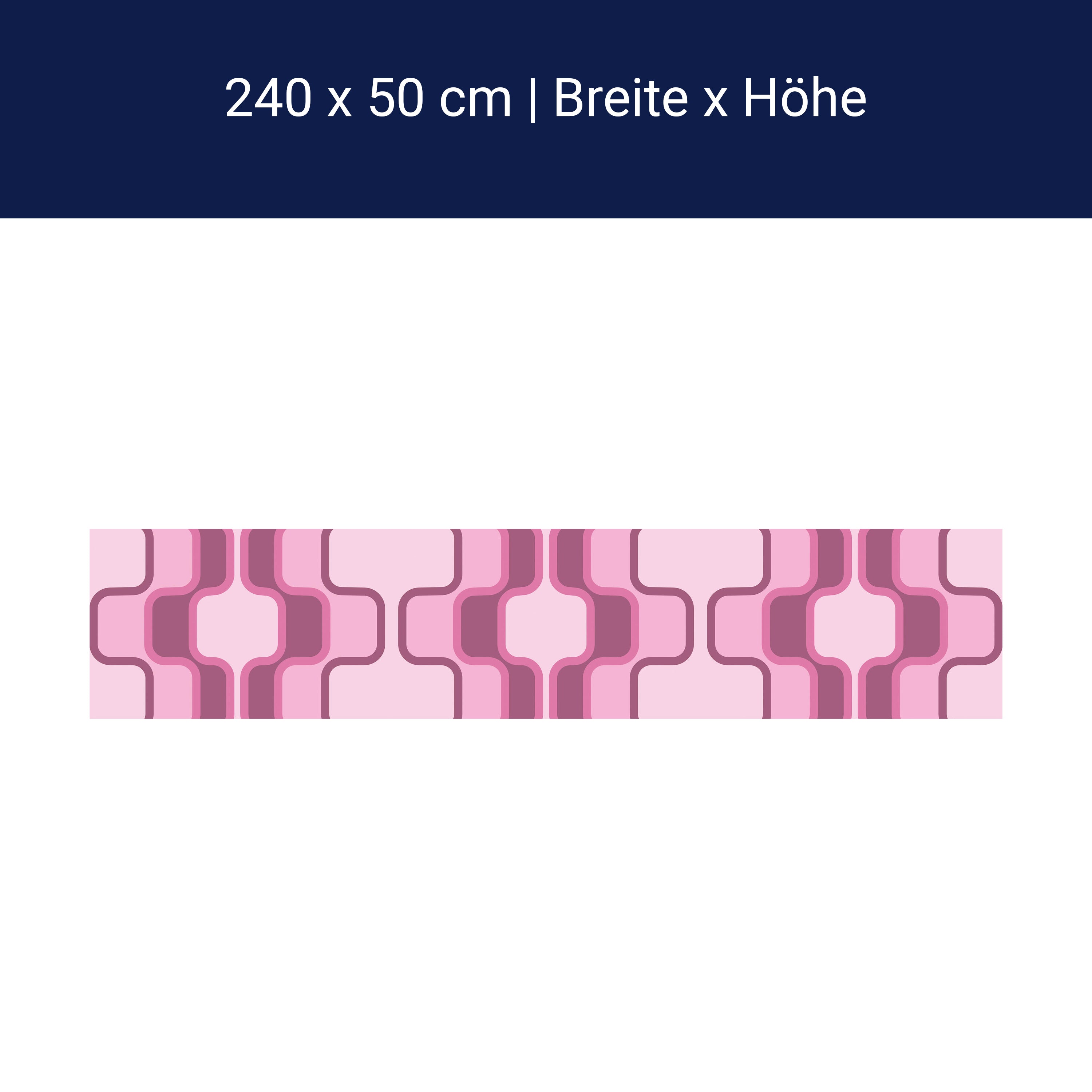 Küchenrückwand Retromuster Pink Muster M0112
