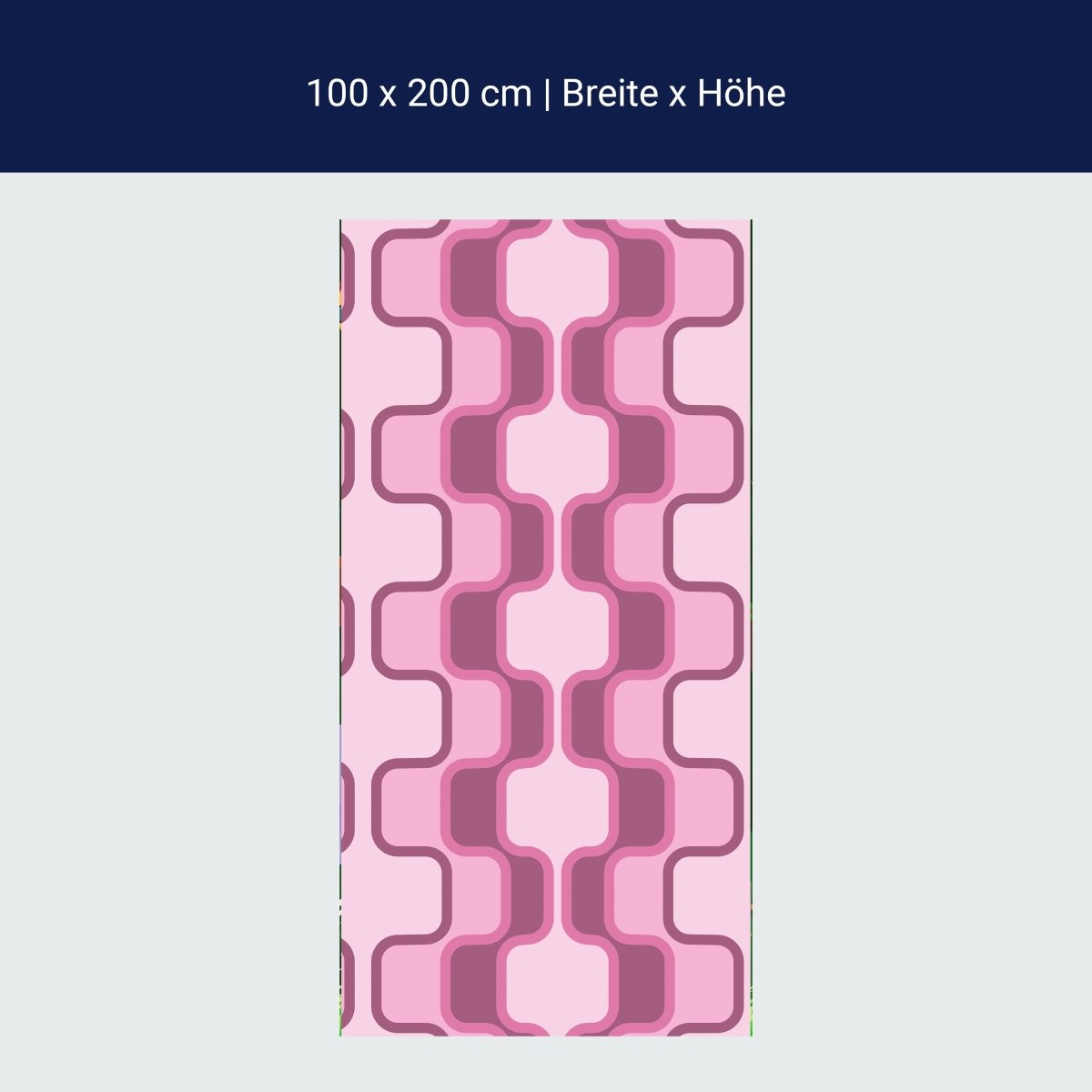 Türtapete Retromuster Pink Muster M0112