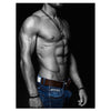 Wandbild Acrylglas Sexy, Männer Oberkörper, Muskeln, Kette, Jeans, Mann M0113