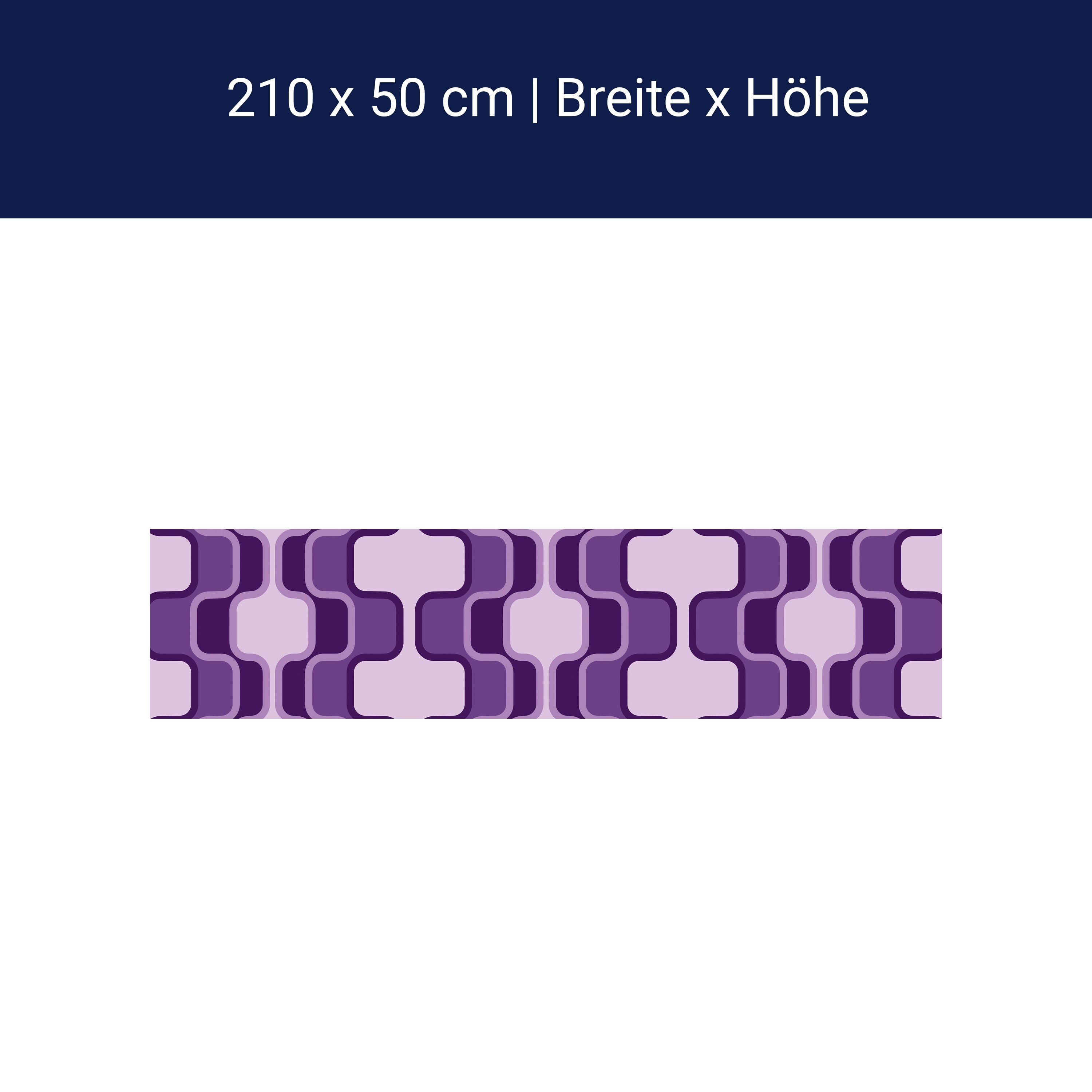 Küchenrückwand Retromuster Violett Muster M0115