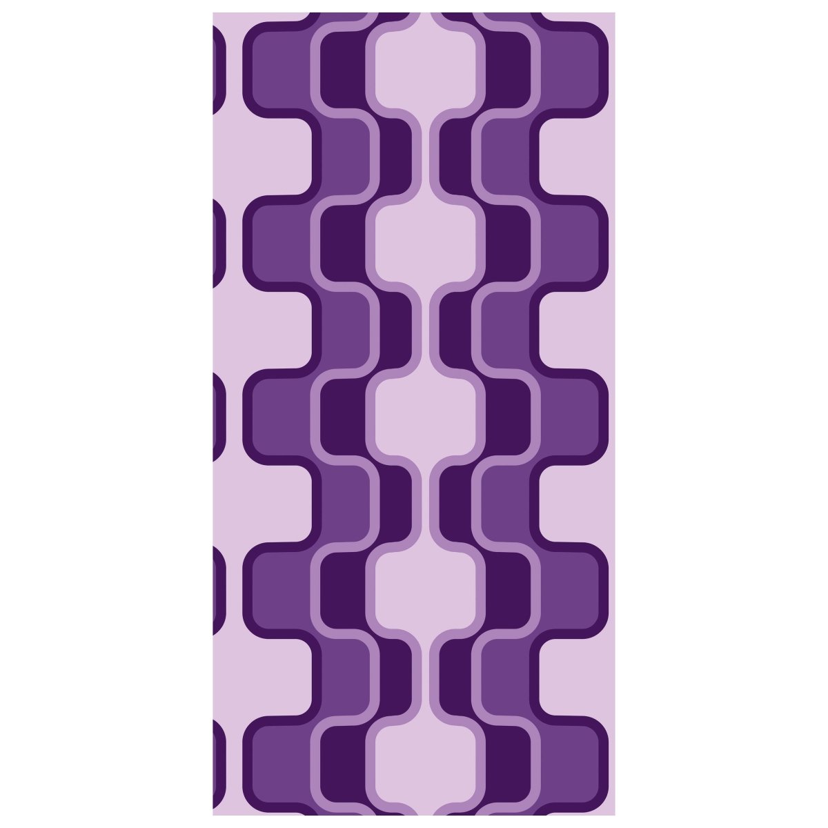 Türtapete Retromuster Violett Muster M0115 - Bild 2
