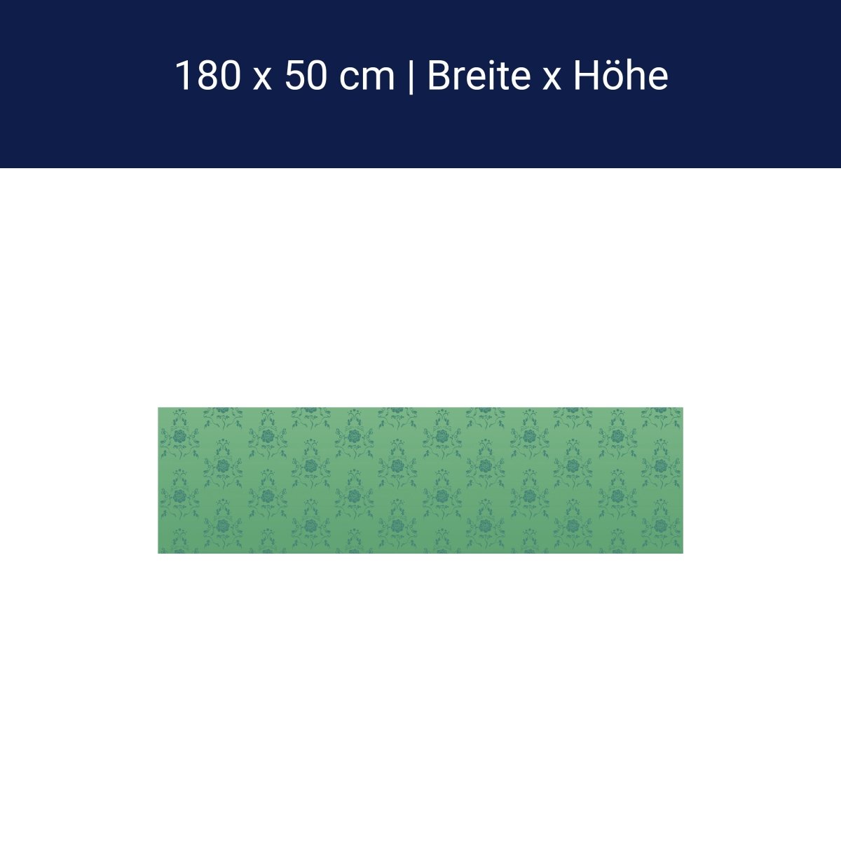 Küchenrückwand Barock Grün Muster M0117