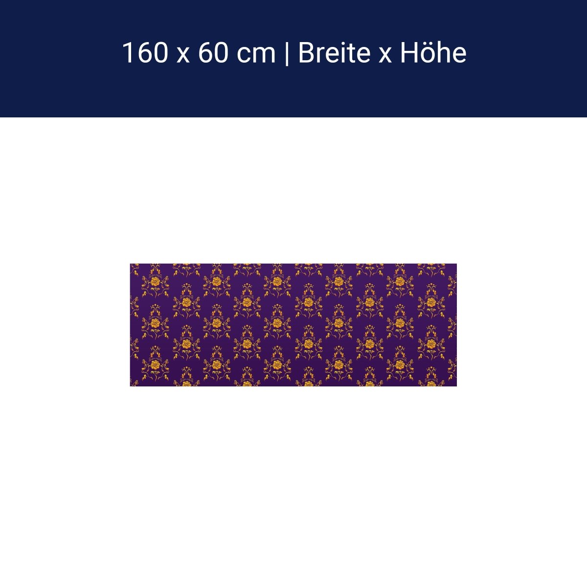 Crédence de cuisine motif baroque violet M0120