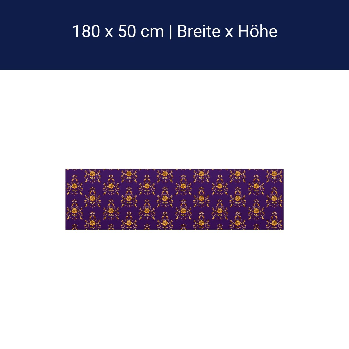 Kitchen splashback baroque purple pattern M0120