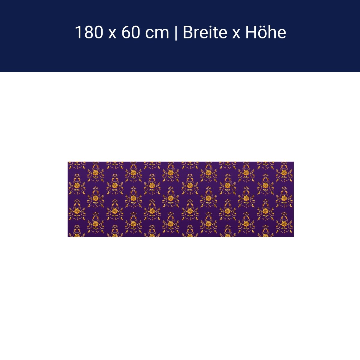 Kitchen splashback baroque purple pattern M0120