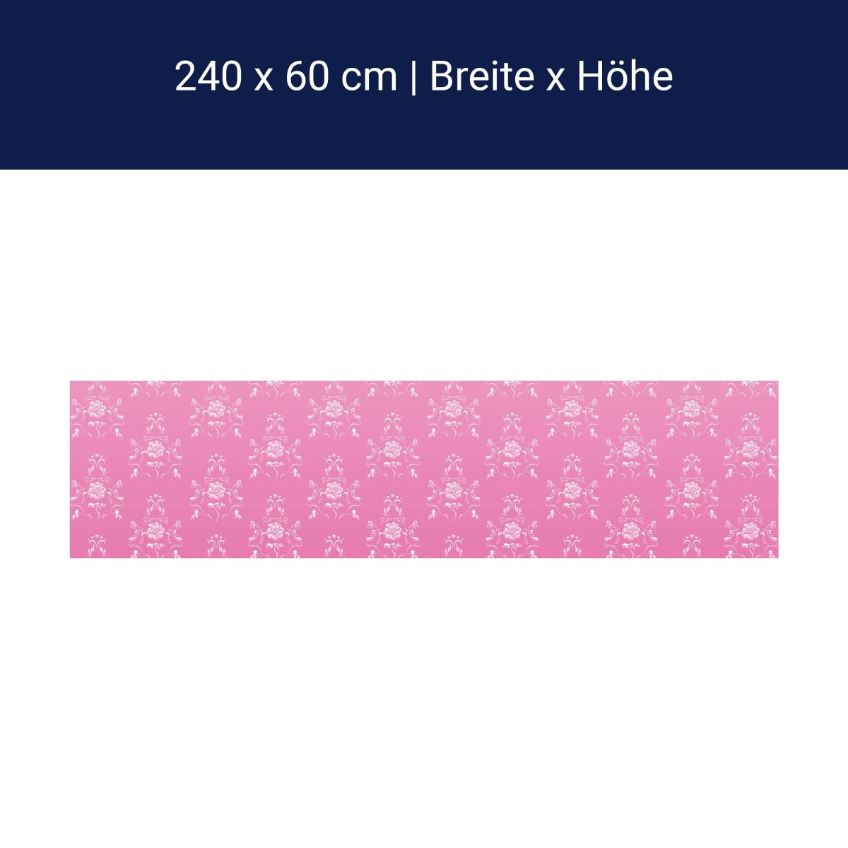 Küchenrückwand Barock Pink Muster M0123