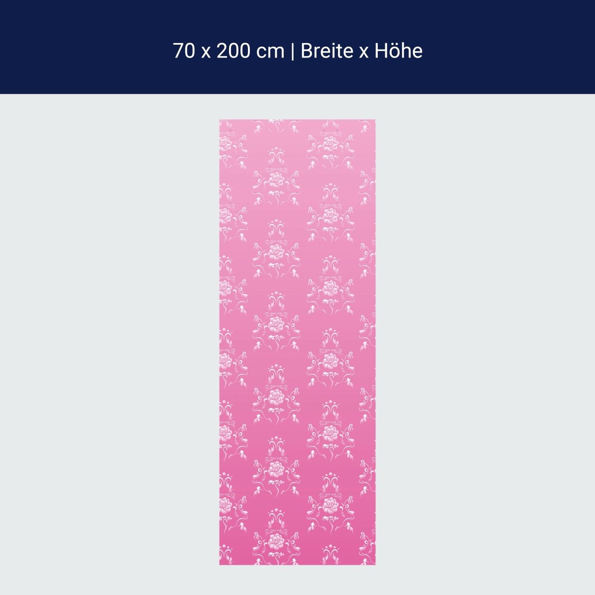Türtapete Barock Pink Muster M0123