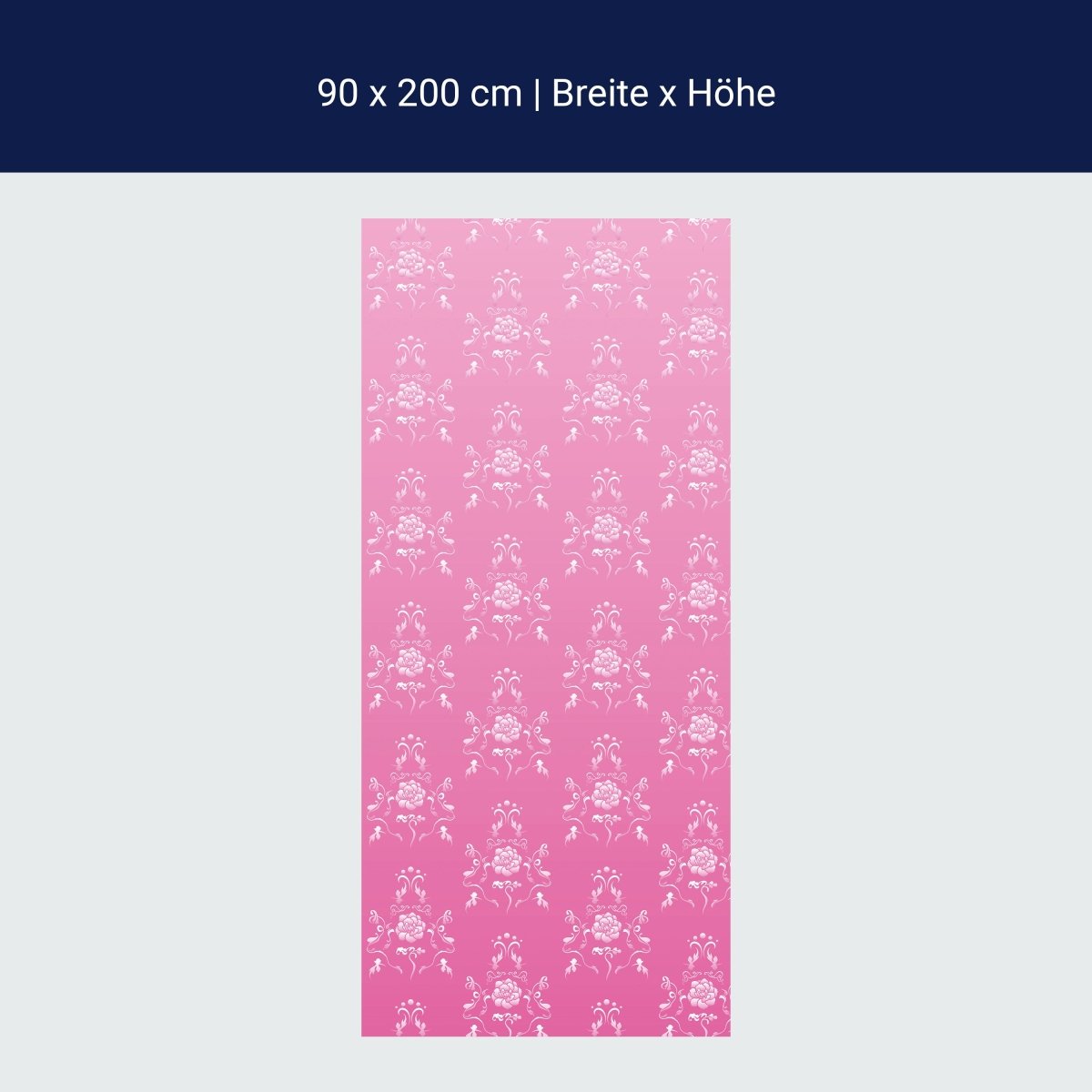 Türtapete Barock Pink Muster M0123