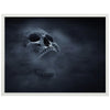 Poster Schädel im Nebel, Rauch, gruselig, Kopf, Skull M0124