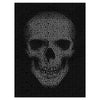 Wandbild Acrylglas Totenkopf, Schädel Binär Code, Schwarz Weiß, Skull M0127