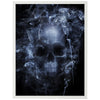 Poster Schädel im Rauch, Schwarz, Qualm, Nebel, Skull M0128