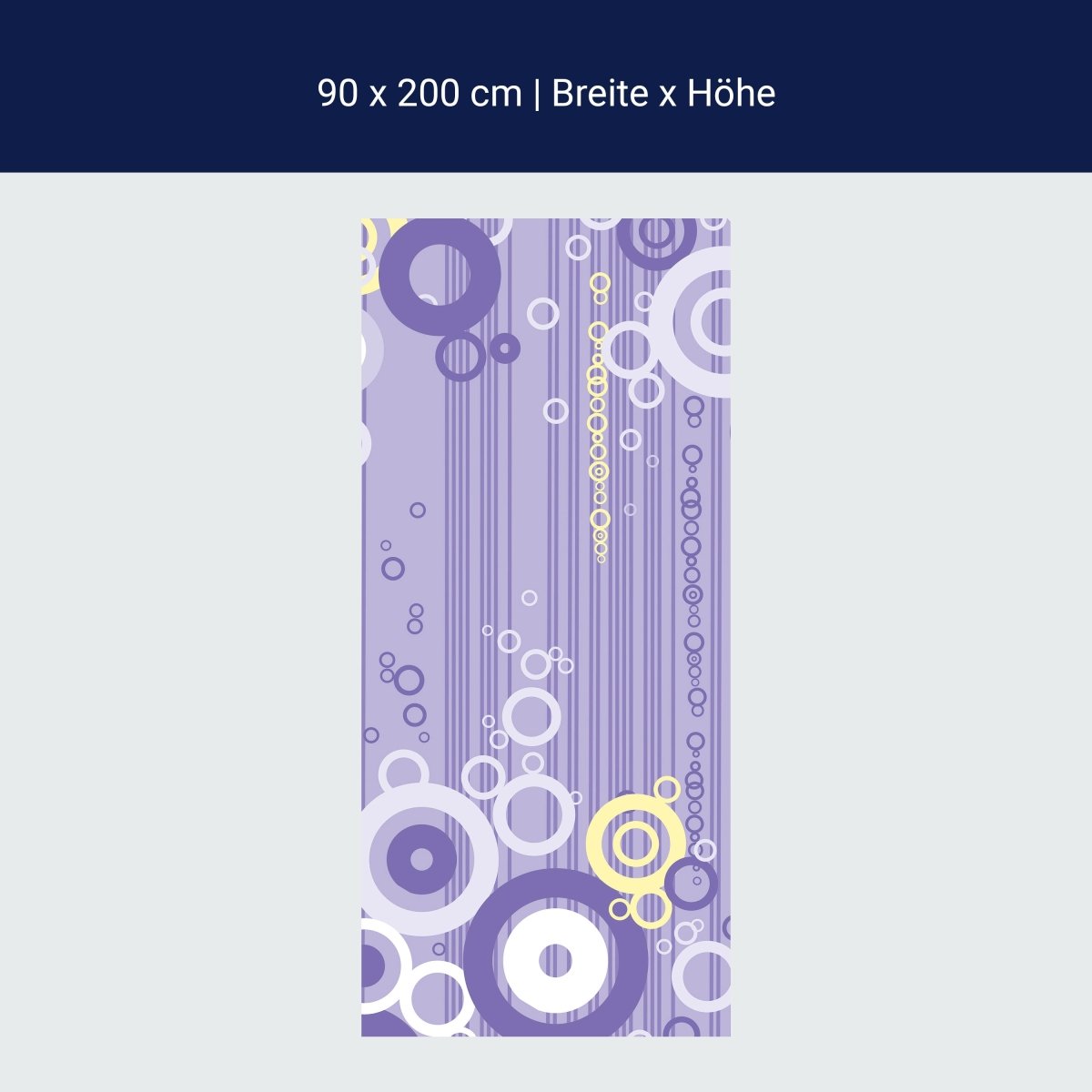 Shower screen Violetta pattern M0147