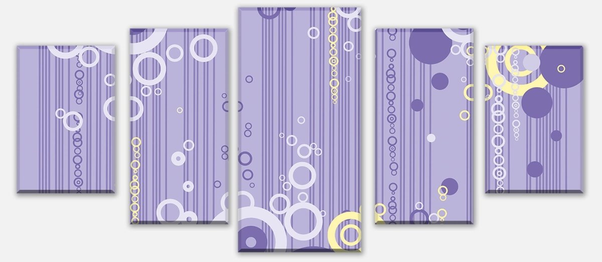 Leinwandbild Mehrteiler Violetta Muster M0147 entdecken - Bild 1