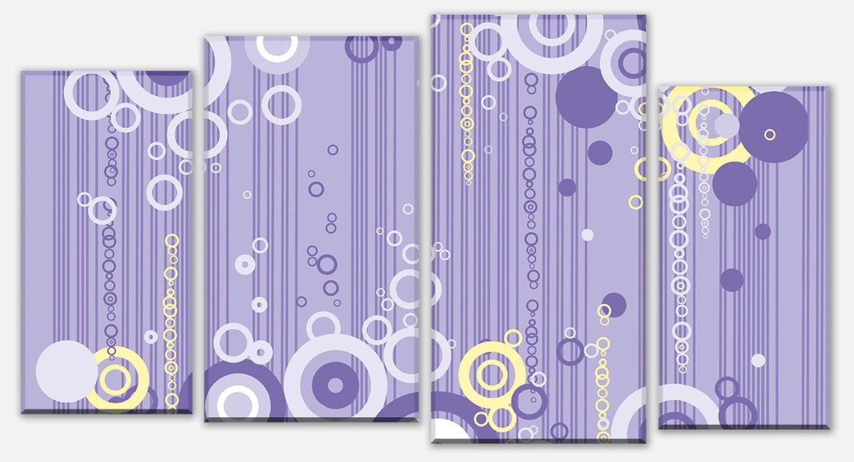 Canvas print Divider Violetta pattern M0147