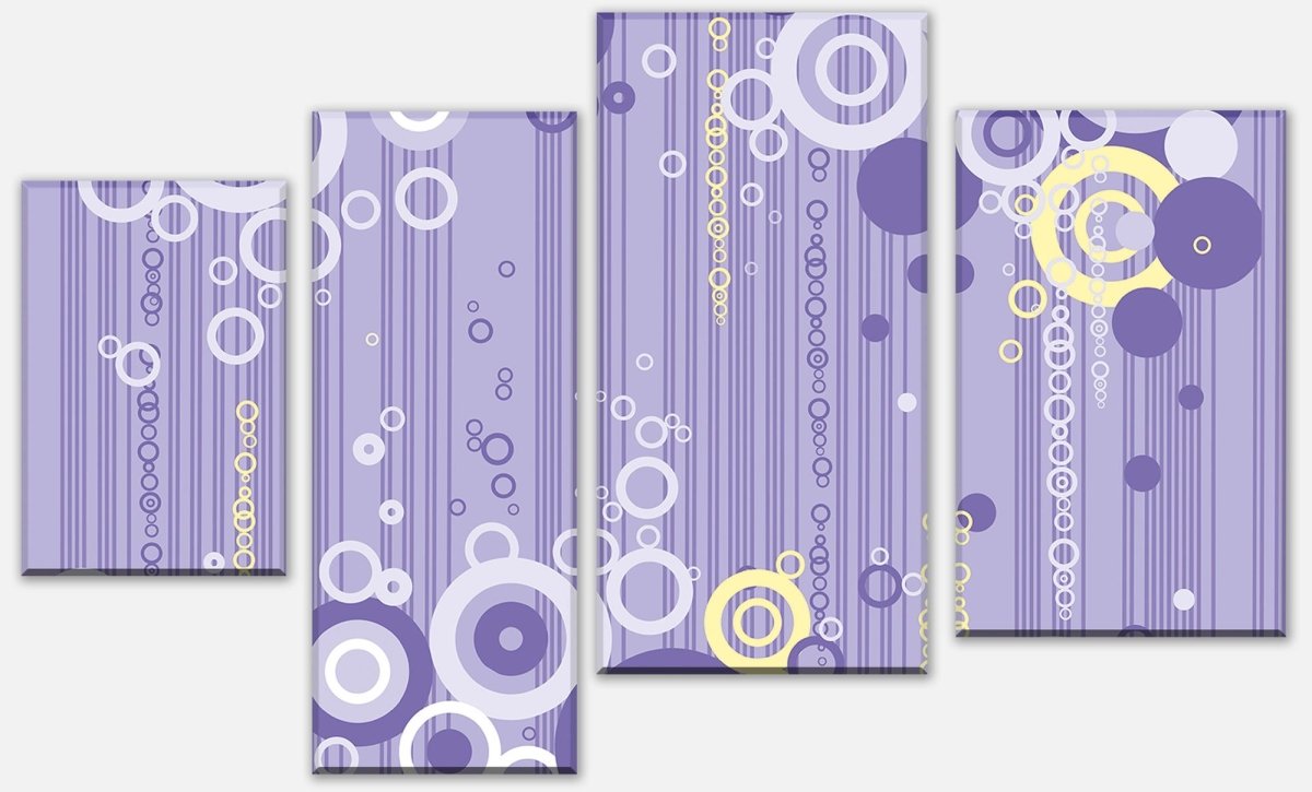 Canvas print Divider Violetta pattern M0147