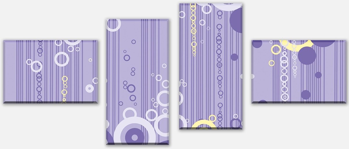 Canvas print Divider Violetta pattern M0147