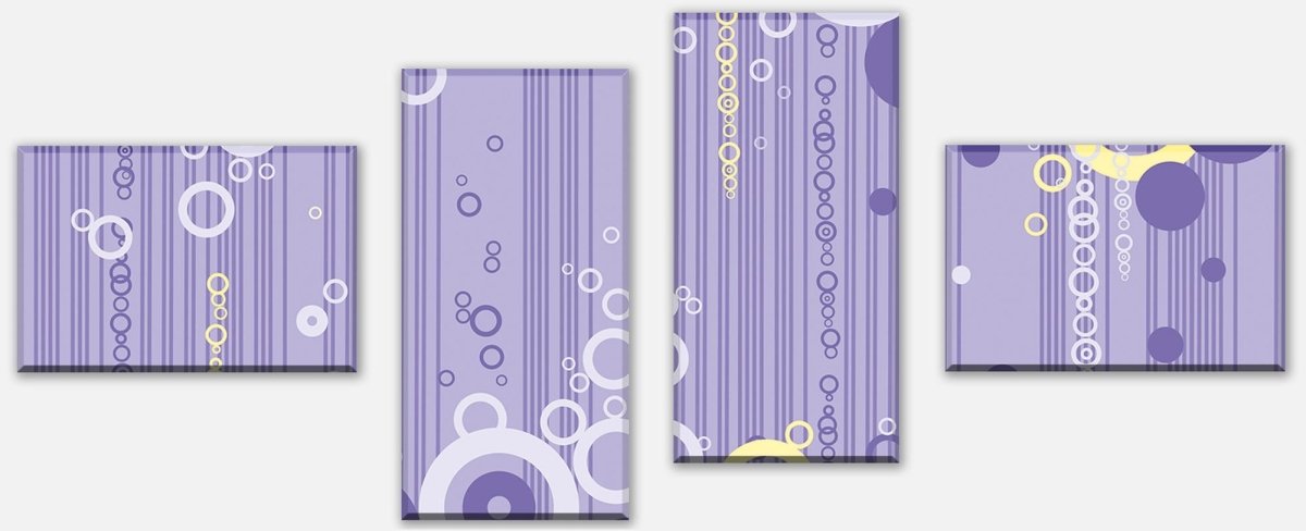 Canvas print Divider Violetta pattern M0147