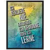 Poster Ich verliere nie, Pastell, Beton M0147