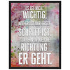 Poster der erste Schritt, Sprüche, Blüten M0149