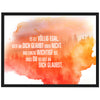 Poster Glaub an dich, Farbe, Orange, Wald M0151