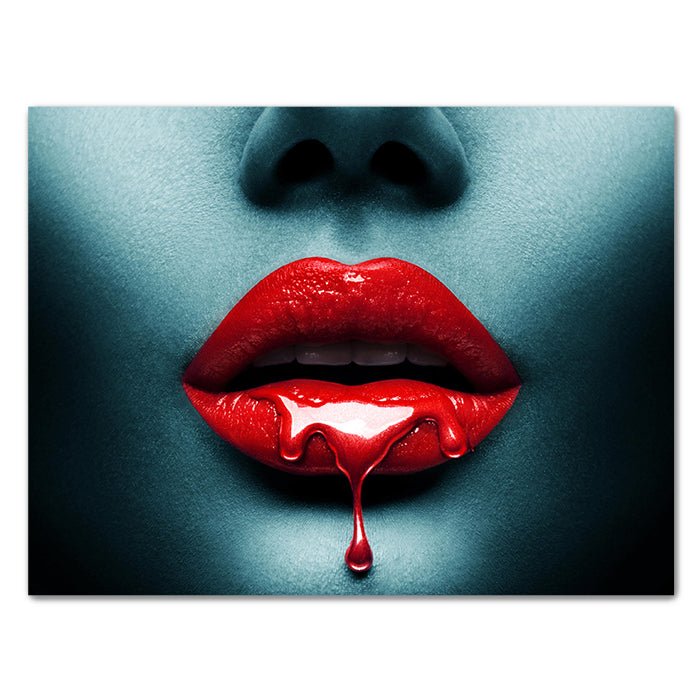 Leinwandbild Frauen Lippen, Querformat M0160 kaufen - Bild 1