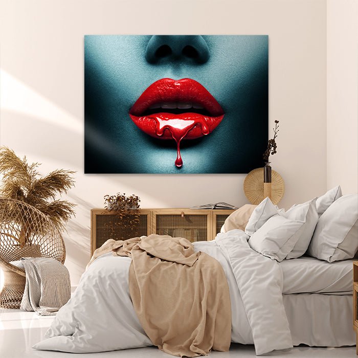 Leinwandbild Frauen Lippen, Querformat M0160 kaufen - Bild 2