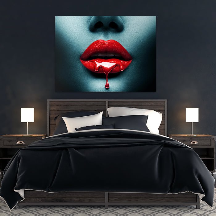Leinwandbild Frauen Lippen, Querformat M0160 kaufen - Bild 3