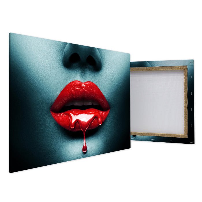 Leinwandbild Frauen Lippen, Querformat M0160 kaufen - Bild 4