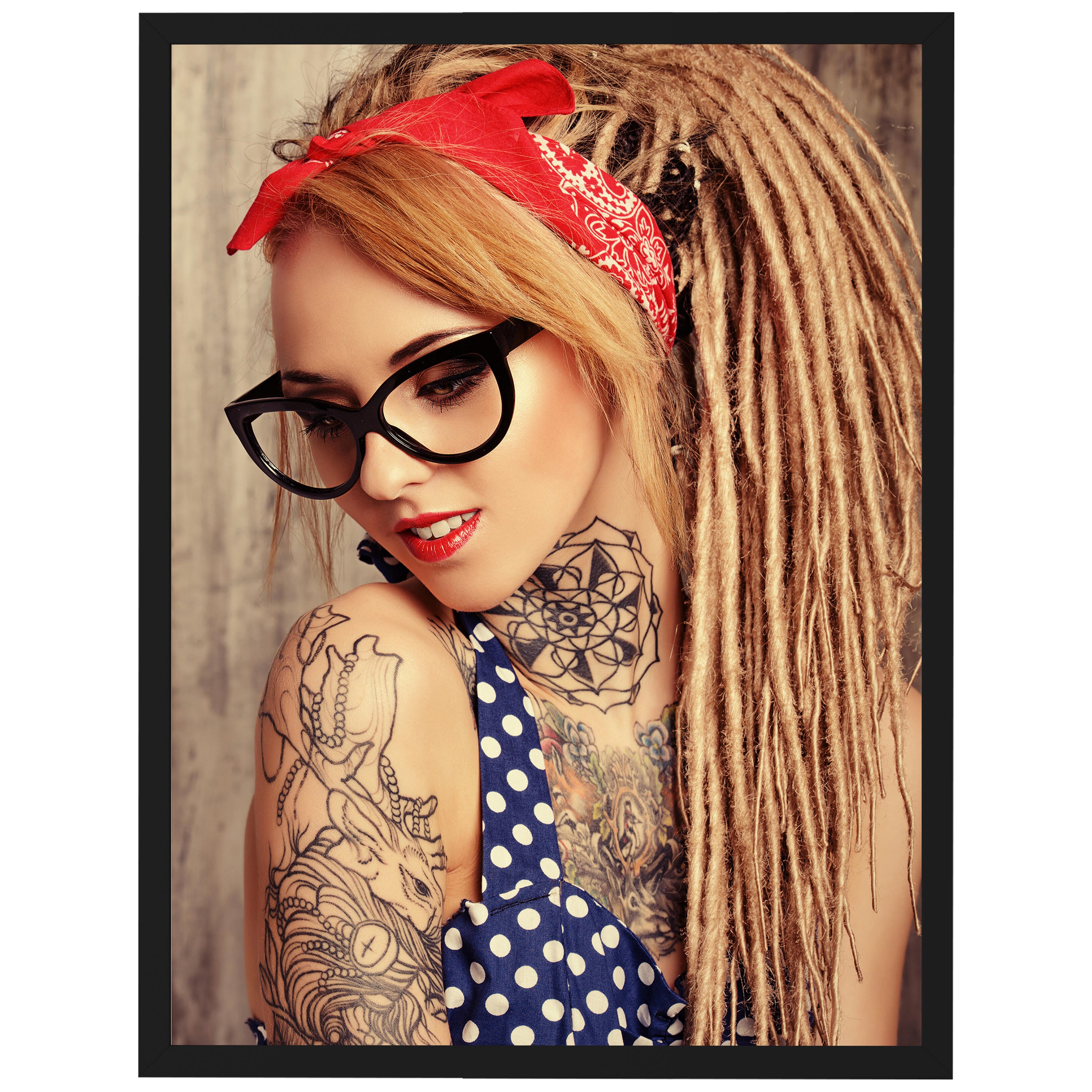 wandmotiv24 Poster, Poster - Frau, Tattoo, Arm - M0178 - Bild 1