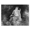 Tableau sur toile Animaux, format paysage, loup hurlant M0179