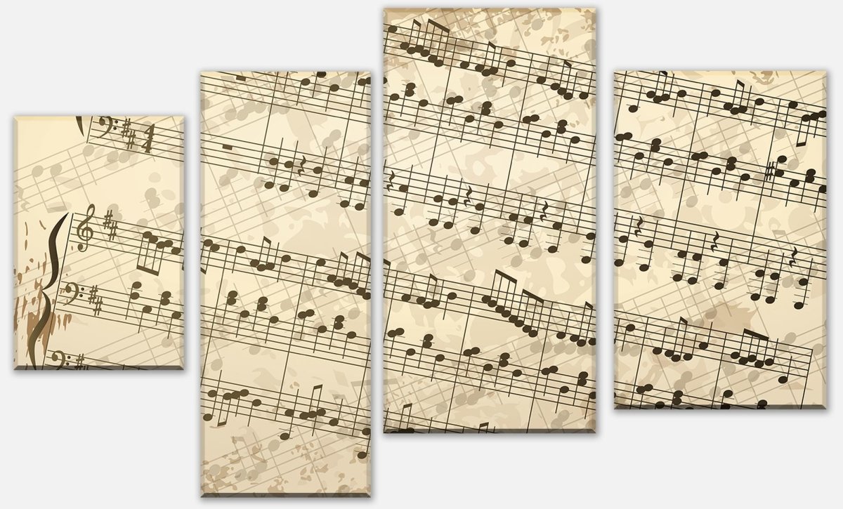 Canvas print Divider Sheet Music Hobby M0180