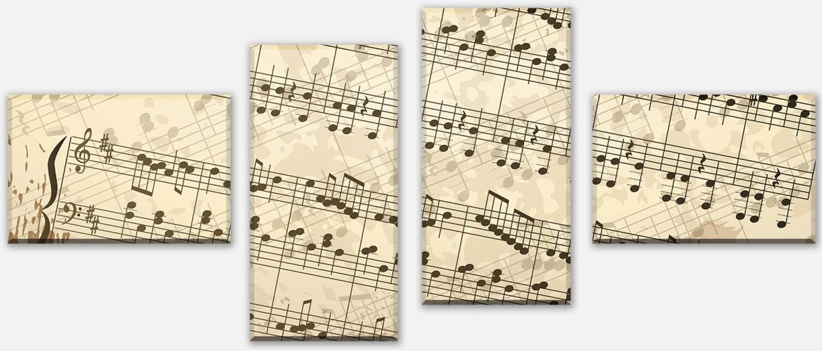 Canvas print Divider Sheet Music Hobby M0180