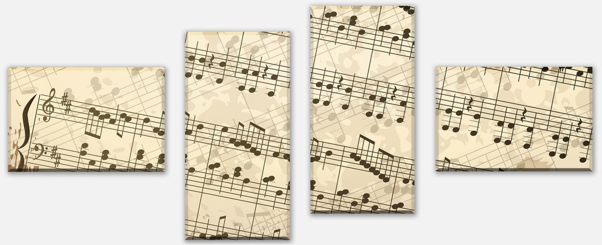 Canvas print Divider Sheet Music Hobby M0180