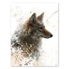 Tableau sur toile Animaux, format portrait, meute de loups, chef de meute M0182