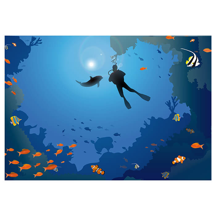 Fototapete Kinderzimmer Meer Unterwasser M0182