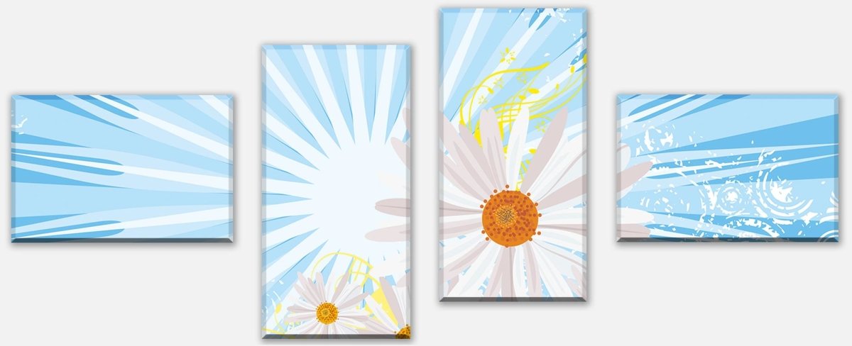 Leinwandbild Mehrteiler Evelyn Floral M0186
