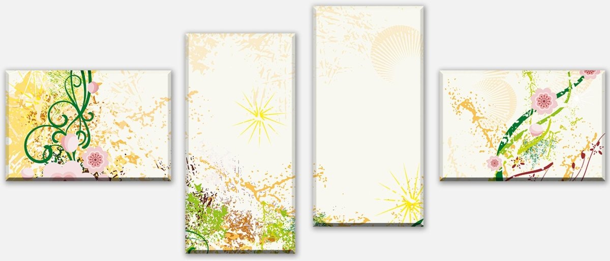 Leinwandbild Mehrteiler Luca Floral M0189