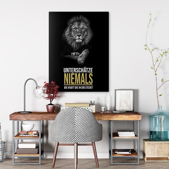 Leinwandbild Löwen, Hochformat M0189 kaufen - Bild 2