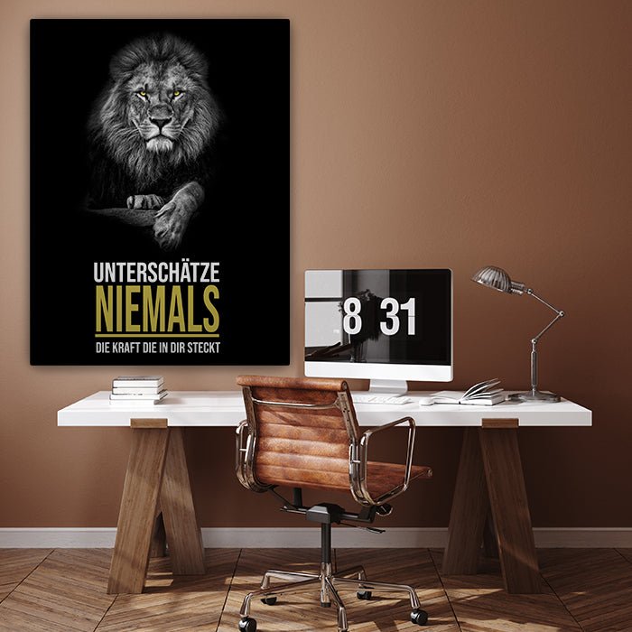 Leinwandbild Löwen, Hochformat M0189 kaufen - Bild 3