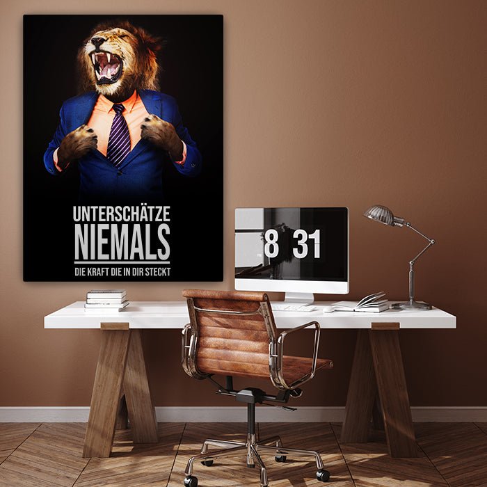 Leinwandbild Löwen, Hochformat M0190 kaufen - Bild 3