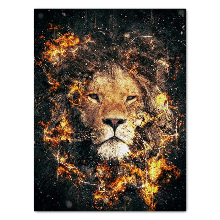 Leinwandbild Löwen, Hochformat M0191 kaufen - Bild 1
