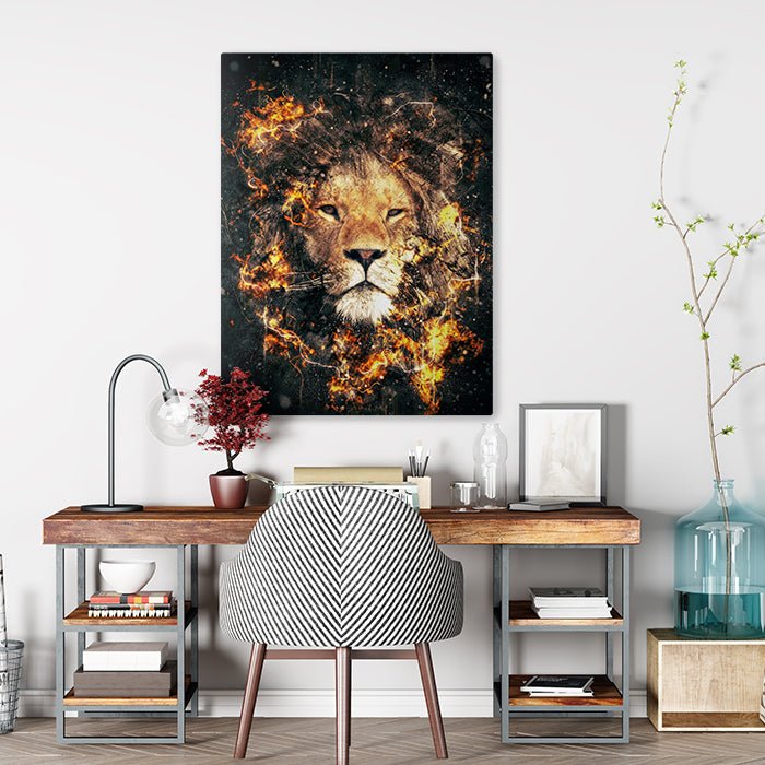 Leinwandbild Löwen, Hochformat M0191 kaufen - Bild 2
