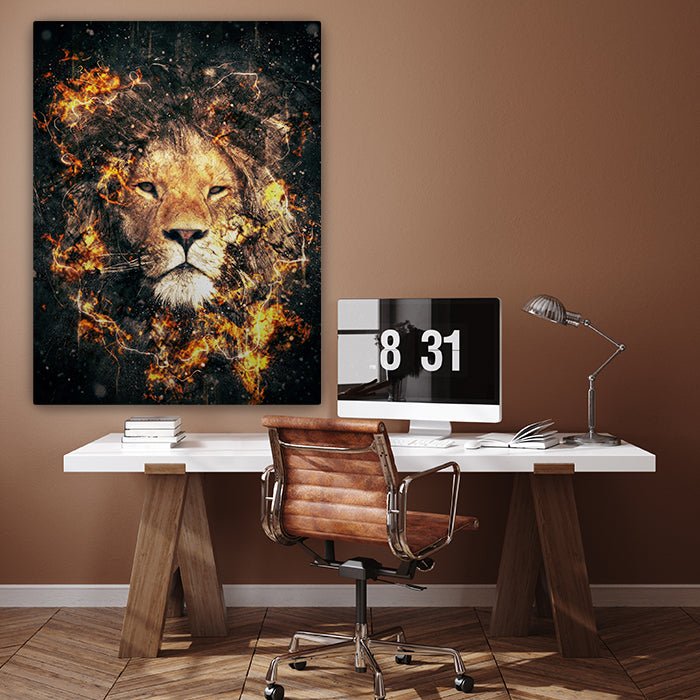 Leinwandbild Löwen, Hochformat M0191 kaufen - Bild 3