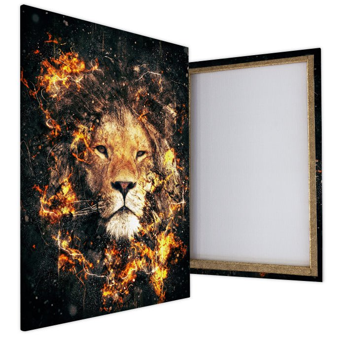 Leinwandbild Löwen, Hochformat M0191 kaufen - Bild 4