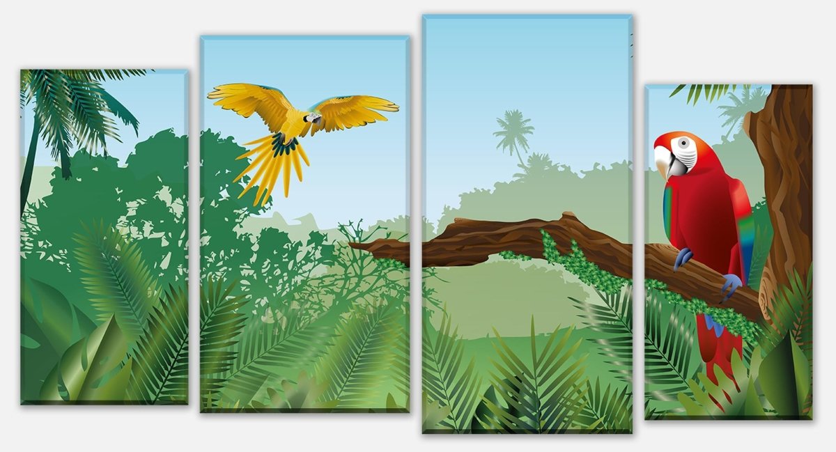 Stretched Canvas Print Landscape Rainforest Nature M0193