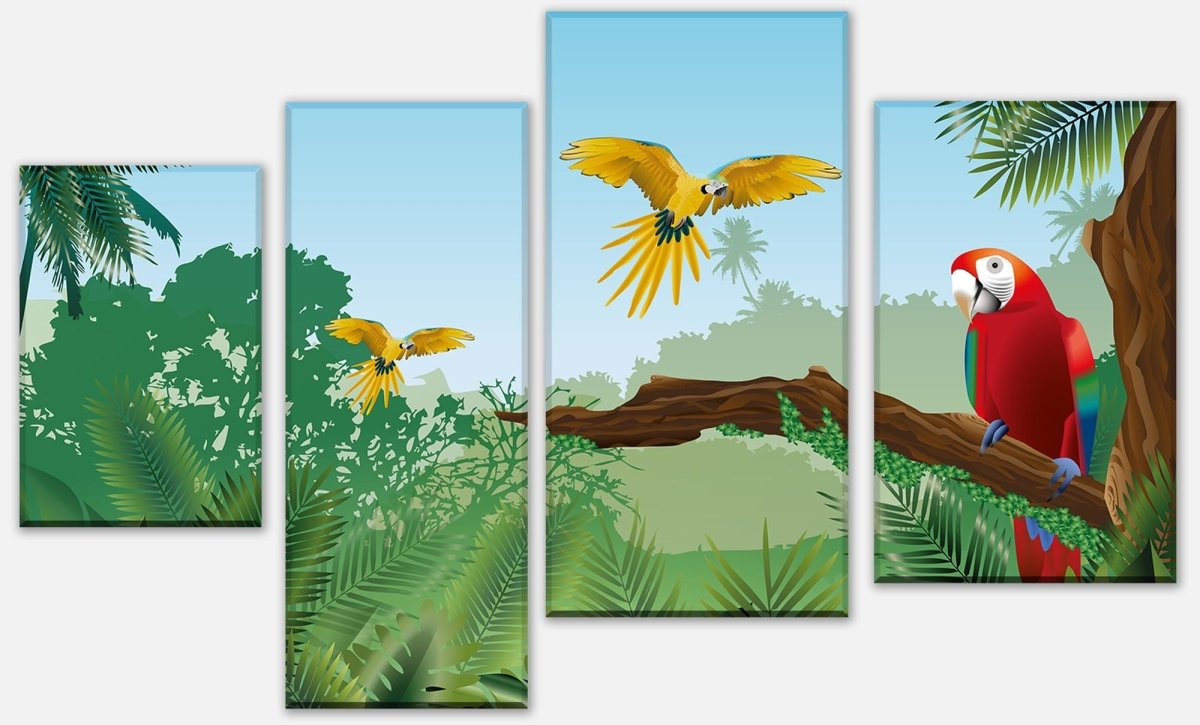 Stretched Canvas Print Landscape Rainforest Nature M0193