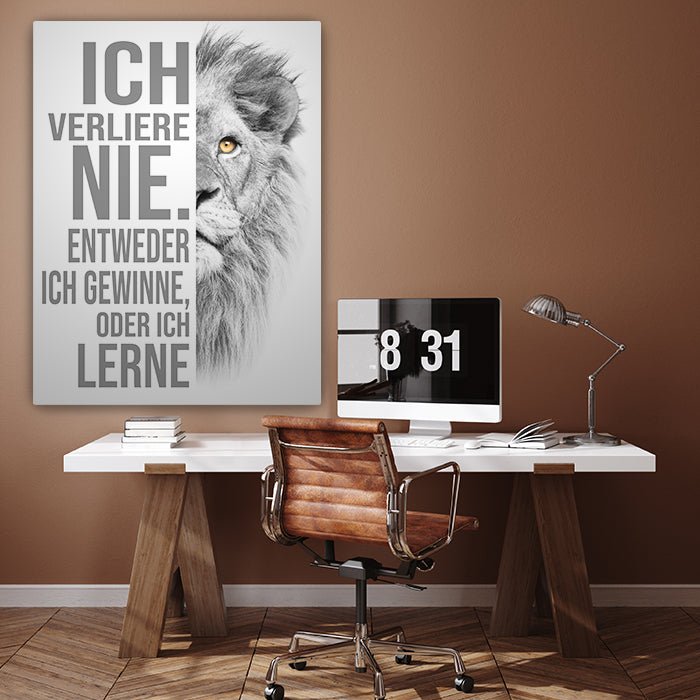 Leinwandbild Löwen, Hochformat M0195 kaufen - Bild 3