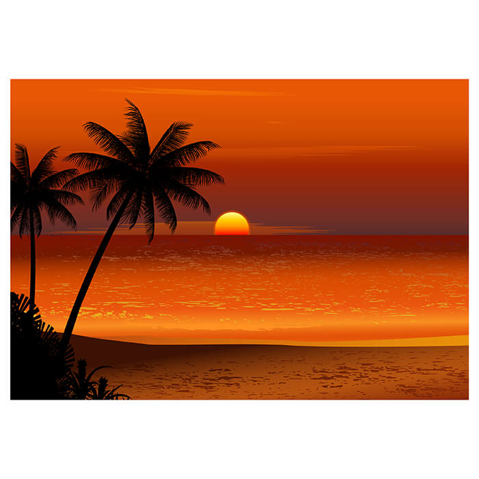 Fototapete Kinderzimmer Beach, Sonnenuntergang M0195 - Bild 2