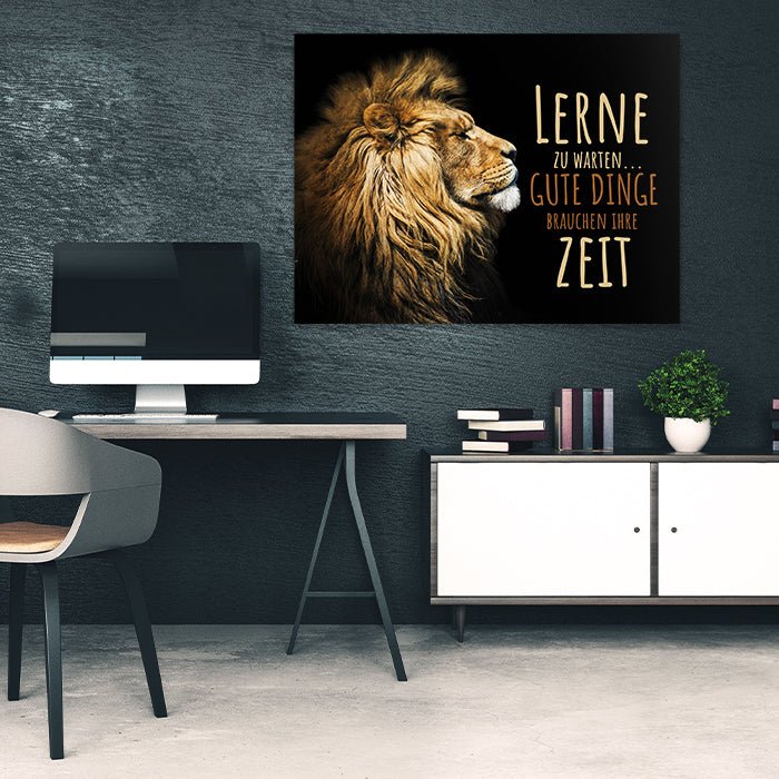 Leinwandbild Löwen, Querformat M0196 kaufen - Bild 2